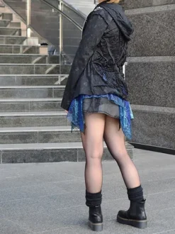 ACDC RAG Asymmetrical Spider Skirt Discount