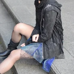 ACDC RAG Asymmetrical Spider Skirt Discount