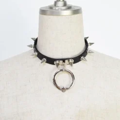 Jewelry & Hair Accessories>ACDC RAG Black Ball Ring Needle Choker