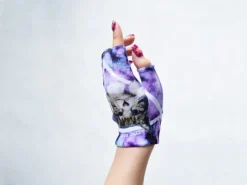 ACDC RAG Galaxy Cat Fingerless Gloves Outlet