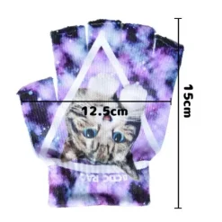 ACDC RAG Galaxy Cat Fingerless Gloves Outlet