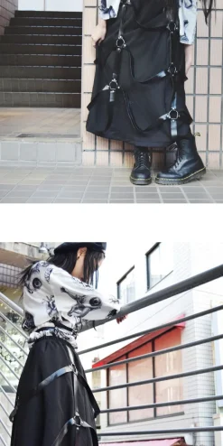 Bottoms>ACDC RAG Long Harness Skirt
