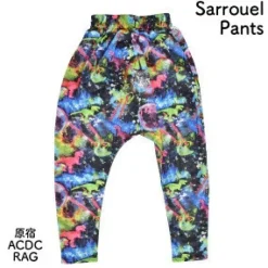 ACDC RAG Space Cat & Dinosaur Sarouel Pants Outlet