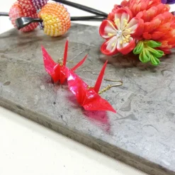 aller au lit Origami Crane Colored Earrings Discount