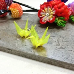 aller au lit Origami Crane Colored Earrings Discount