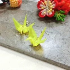 aller au lit Origami Crane Colored Earrings Discount