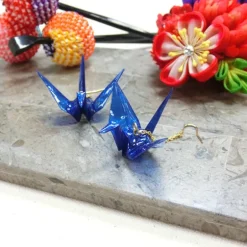 aller au lit Origami Crane Colored Earrings Discount