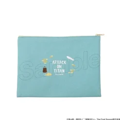 Pouches & Other Cases>Attack on Titan Yuru Pallet Flat Pouch