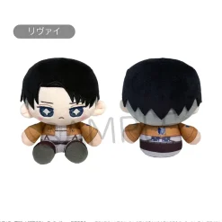 Medium Plushies>Attack on Titan Mini Osuwari Tapinui Plushie Levi