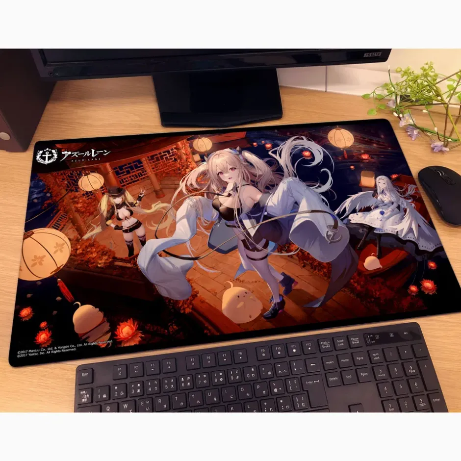 Azur Lane Rubber Mat Anchorage & Hornet II & Yorktown II Hot