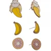 Jewelry & Hair Accessories>Bananya Earrings 3-Pack