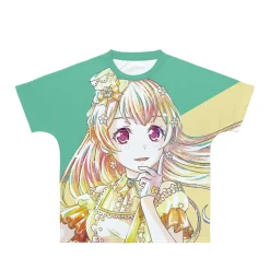 Tops>BanG Dream! Girls Band Party! Chisato Shirasagi Ani-Art Unisex Full Graphic T-Shirt Vol. 4