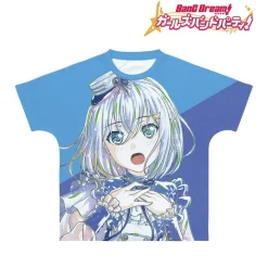 Tops>BanG Dream! Girls Band Party! Mashiro Kurata Ani-Art Unisex Full Graphic T-Shirt Vol. 4
