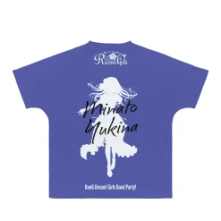 BanG Dream! Girls Band Party! Yukina Minato Ani-Art Unisex Full Graphic T-Shirt Vol. 4 Clearance