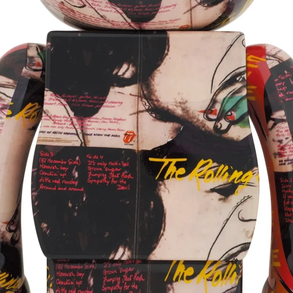 BE@RBRICK Andy Warhol x The Rolling Stones Love You Live 1000% Best