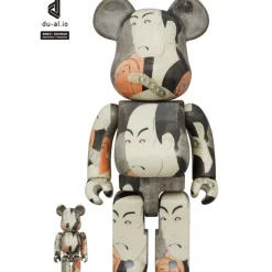 Be@Rbrick>BE@RBRICK Boston Museum Toshusai Sharaku: Ichikawa Omezo no Yakko Ippei 100% & 400%