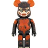 Be@Rbrick>BE@RBRICK Godzilla vs. Destoroyah Meltdown Godzilla: Clear Orange Ver. 1000％