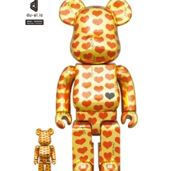 Be@Rbrick>BE@RBRICK Gold Heart 100% & 400%