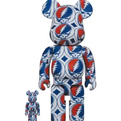 BE@RBRICK Grateful Dead Steal Your Face 100% & 400% Best