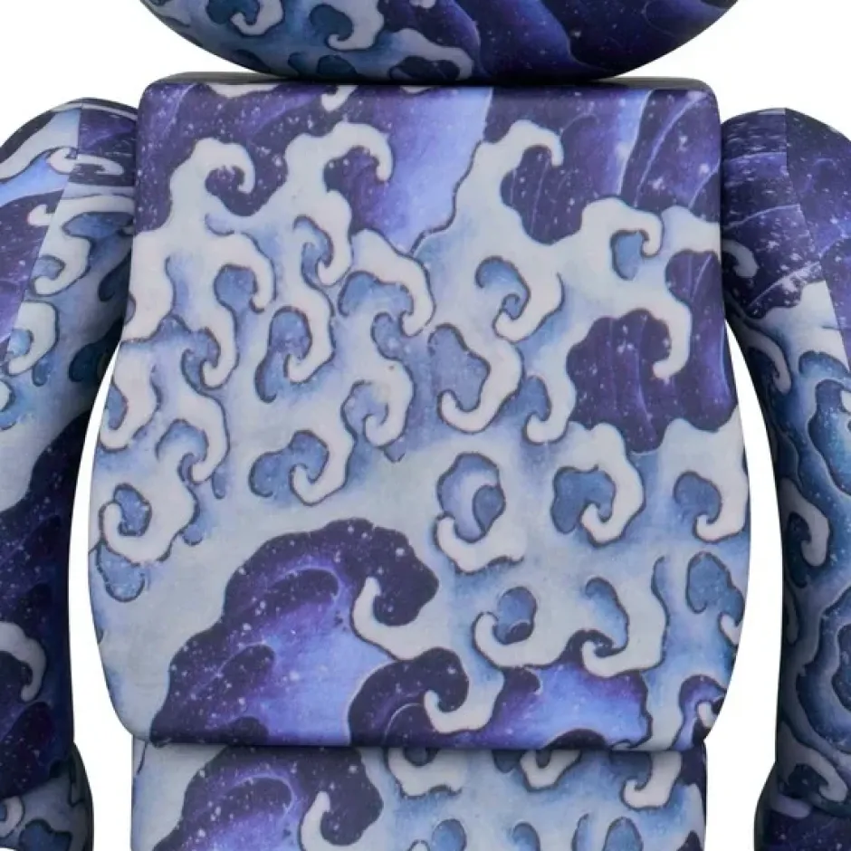 BE@RBRICK Katsushika Hokusai Uemachi Festival Stall Ceiling Painting: Onami 100% & 400% Discount