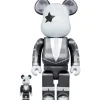 Be@Rbrick>BE＠RBRICK KISS Starchild: Chrome Ver. 100％ & 400％