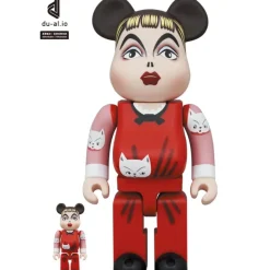 Be@Rbrick>BE@RBRICK Kuniyoshi Kaneko Neko ga Suki 100% & 400%