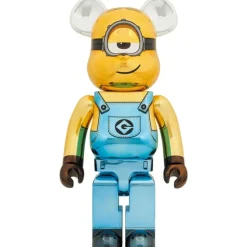 BE@RBRICK Minions Fever Stuart: Chrome Ver. 1000% Hot