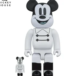 Be@Rbrick>BE@RBRICK Nighttime Mickey 100% & 400%