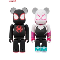 BE@RBRICK Spider-Man: Across the Spider-Verse Spider-Man (Miles Morales) & Spider-Gwen 100% 2-Pack Set Online