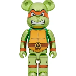 Be@Rbrick>BE@RBRICK Teenage Mutant Ninja Turtles Michelangelo Chrome Ver. 1000％