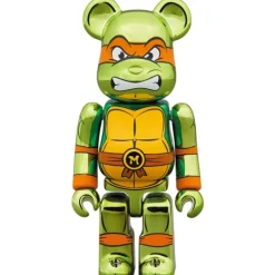 Be@Rbrick>BE＠RBRICK Teenage Mutant Ninja Turtles Michelangelo: Chrome Ver. 100％ & 400％