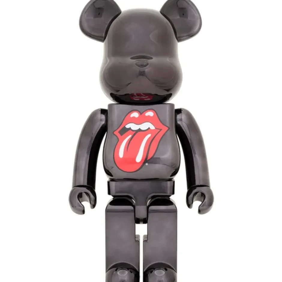 Be@Rbrick>BE@RBRICK The Rolling Stones Lips & Tongue: Black Chrome Ver. 1000%