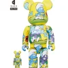 Be@Rbrick>BE＠RBRICK The Smurfs The Purple Smurfs 100％ & 400％ Set