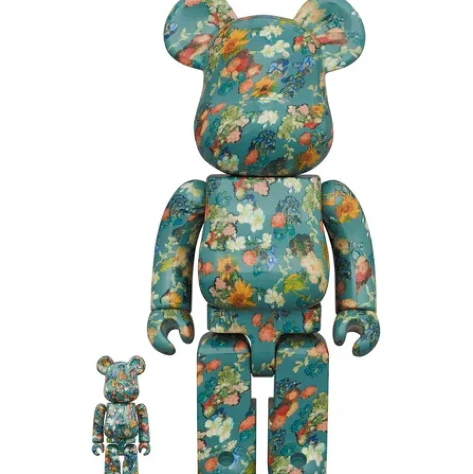BE@RBRICK x Van Gogh Museum Floral Pattern 50th Anniversary Design Van Gogh Museum 100% & 400% Sale