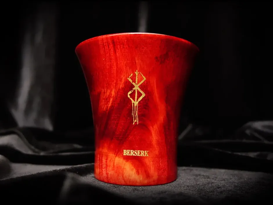 Mugs & Glasses>Berserk Mark of Sacrifice Wooden maki-e Cup Red