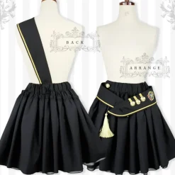 Black MiQuri 2-Way Sash Military Skirt Online