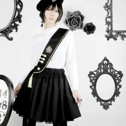 Black MiQuri 2-Way Sash Military Skirt Online