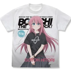 Tops>Bocchi the Rock! Hitori Gotoh Full Graphic T-Shirt White