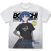 Tops>Bocchi the Rock! Ryo Yamada Full Graphic T-Shirt White