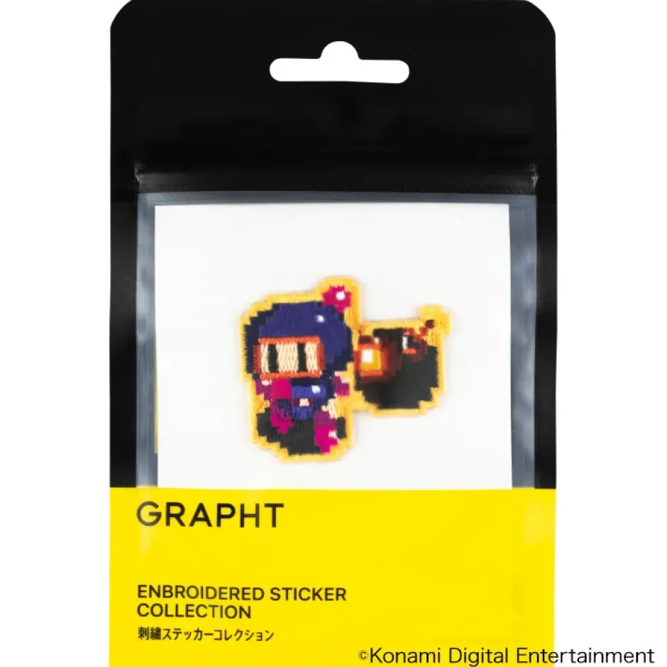 Bomberman Embroidered Sticker Super Bomberman Blue Bomber Clearance