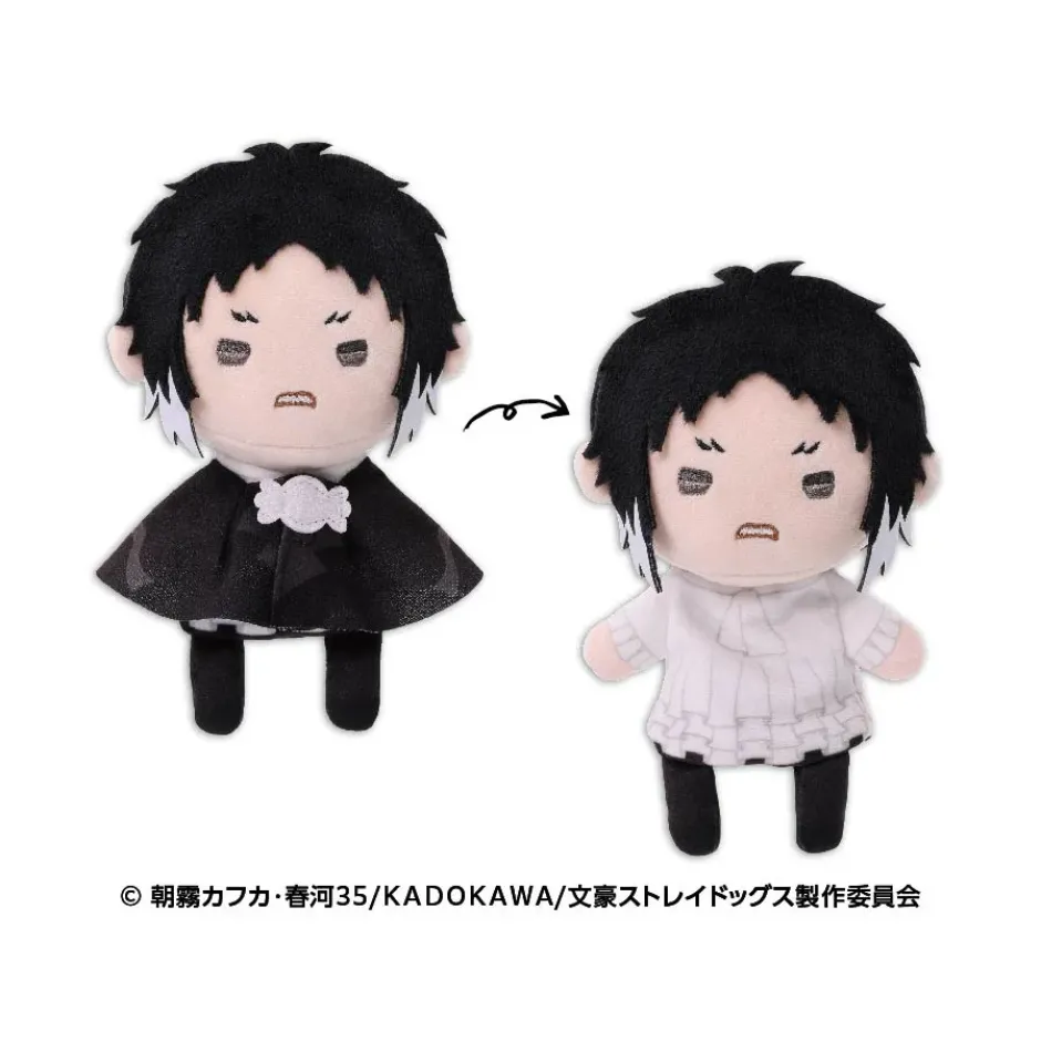 Small Plushies>Bungo Stray Dogs Terute Reel Mascot Plushie 2 Ryunosuke Akutagawa