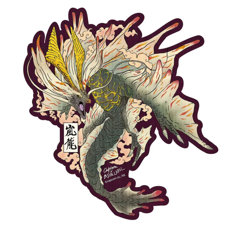 Capcom x B-Side Label Monster Hunter Amatsu Ukiyo-e Sticker Online