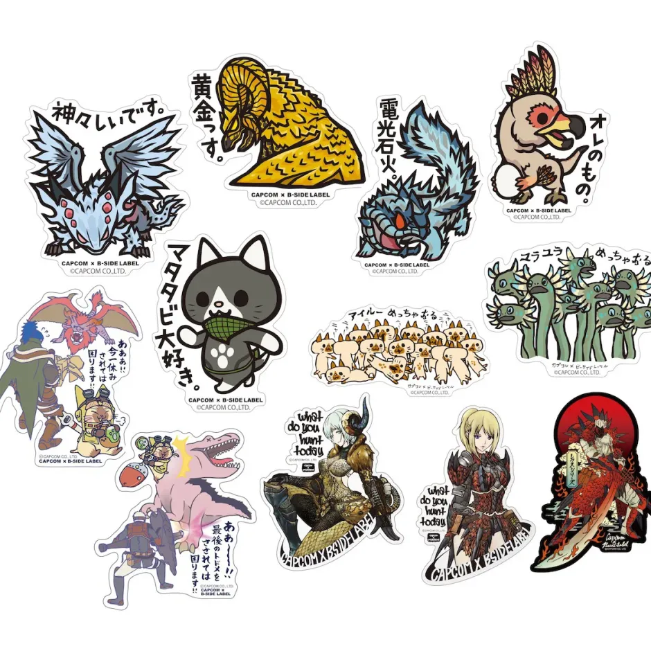 Capcom x B-Side Label Monster Hunter: World Sticker Collection Best