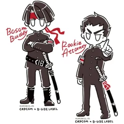 Capcom x B-Side Label The Great Ace Attorney Sticker Collection Vol. 2 Hot