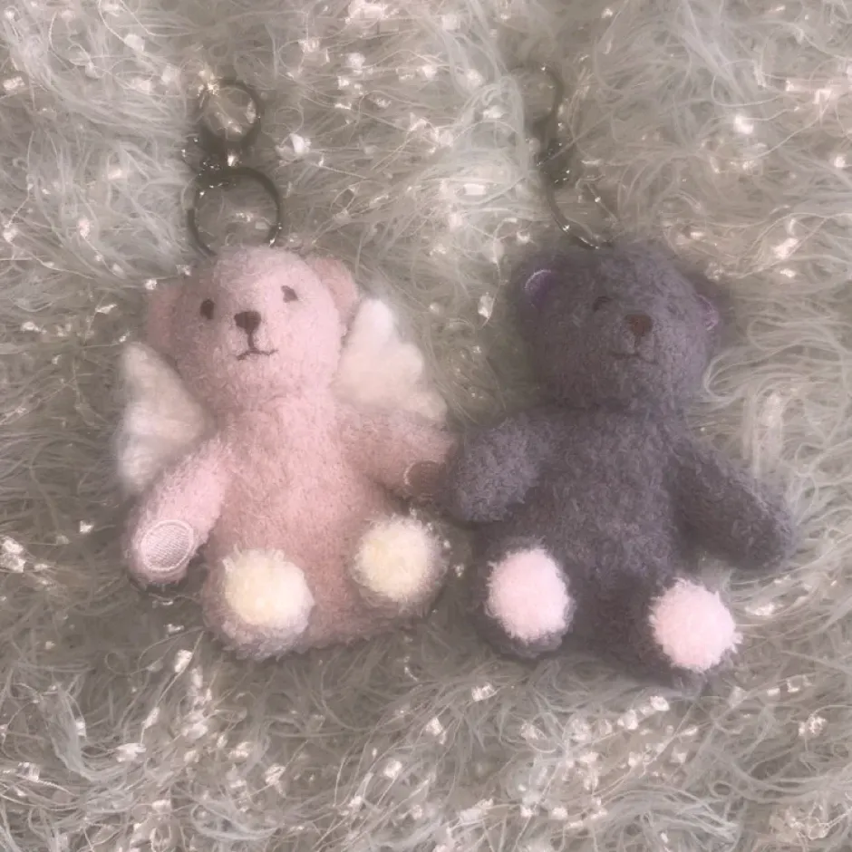 Small Plushies>Cardcaptor Sakura: Clow Card / Sakura Card Sakura and Syaoran's Fluffy Bear Keychain