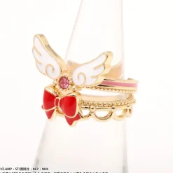 Jewelry & Hair Accessories>Cardcaptor Sakura Double Ring Costume Motif A