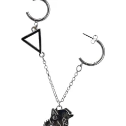 Jewelry & Hair Accessories>Chainsaw Man Pochita Swaying Earring