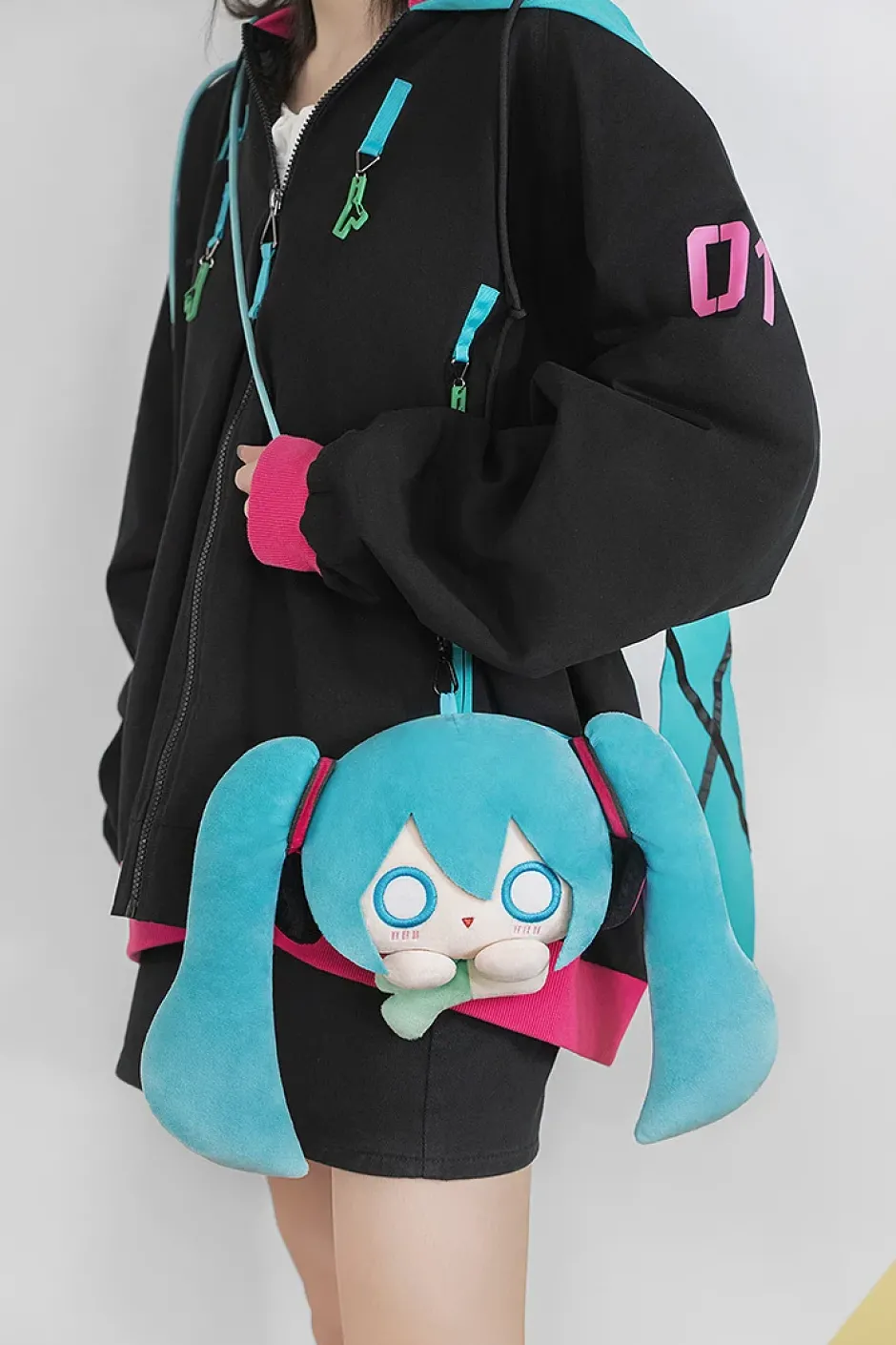Pouches & Other Cases>Character Vocal Series 01: Hatsune Miku Fluffy Series - Plushie Pouch