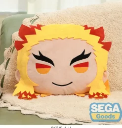 Charamaru Demon Slayer: Kimetsu no Yaiba Kyojuro Rengoku Premium Interior Cushion New