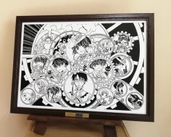 CLAMP 30th Anniversary Key Visual Chara-Kirie Paper-Cut Artwork Online